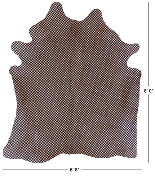 Printed Natural Cowhide Rug - XX-Large 8' 0