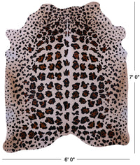Thumbnail for Jaguar Animal Print Natural Cowhide Rug - X-Large 7' 0