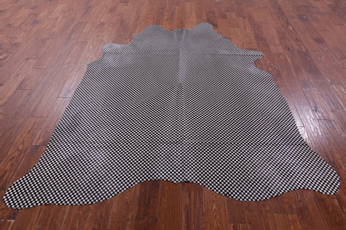 Printed Natural Cowhide Rug - X-Large 7' 0