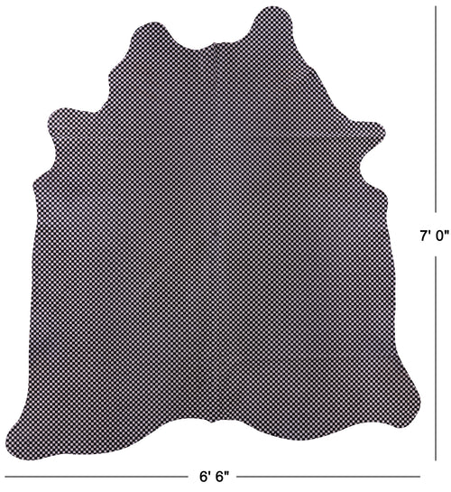 Printed Natural Cowhide Rug - X-Large 7' 0