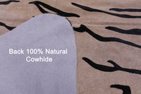 Thumbnail for Tiger Animal Print Natural Cowhide Rug - X-Large 7' 0