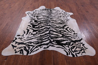 Thumbnail for Tiger Animal Print Natural Cowhide Rug - X-Large 7' 5
