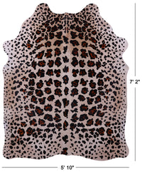 Thumbnail for Jaguar Animal Print Natural Cowhide Rug - X-Large 7' 2