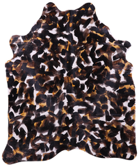 Thumbnail for Abstract Printed Natural Cowhide Rug - XX-Large 8' 1