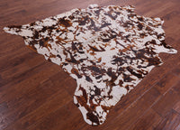 Thumbnail for Abstract Printed Natural Cowhide Rug - X-Large 7' 1