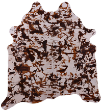 Thumbnail for Abstract Printed Natural Cowhide Rug - X-Large 7' 1