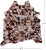 Abstract Printed Natural Cowhide Rug - X-Large 7' 1"H x 6' 7"W