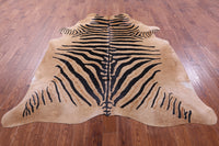 Thumbnail for Zebra Animal Print Natural Cowhide Rug - XX-Large 7' 9