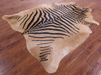 Thumbnail for Zebra Animal Print Natural Cowhide Rug - XX-Large 7' 9