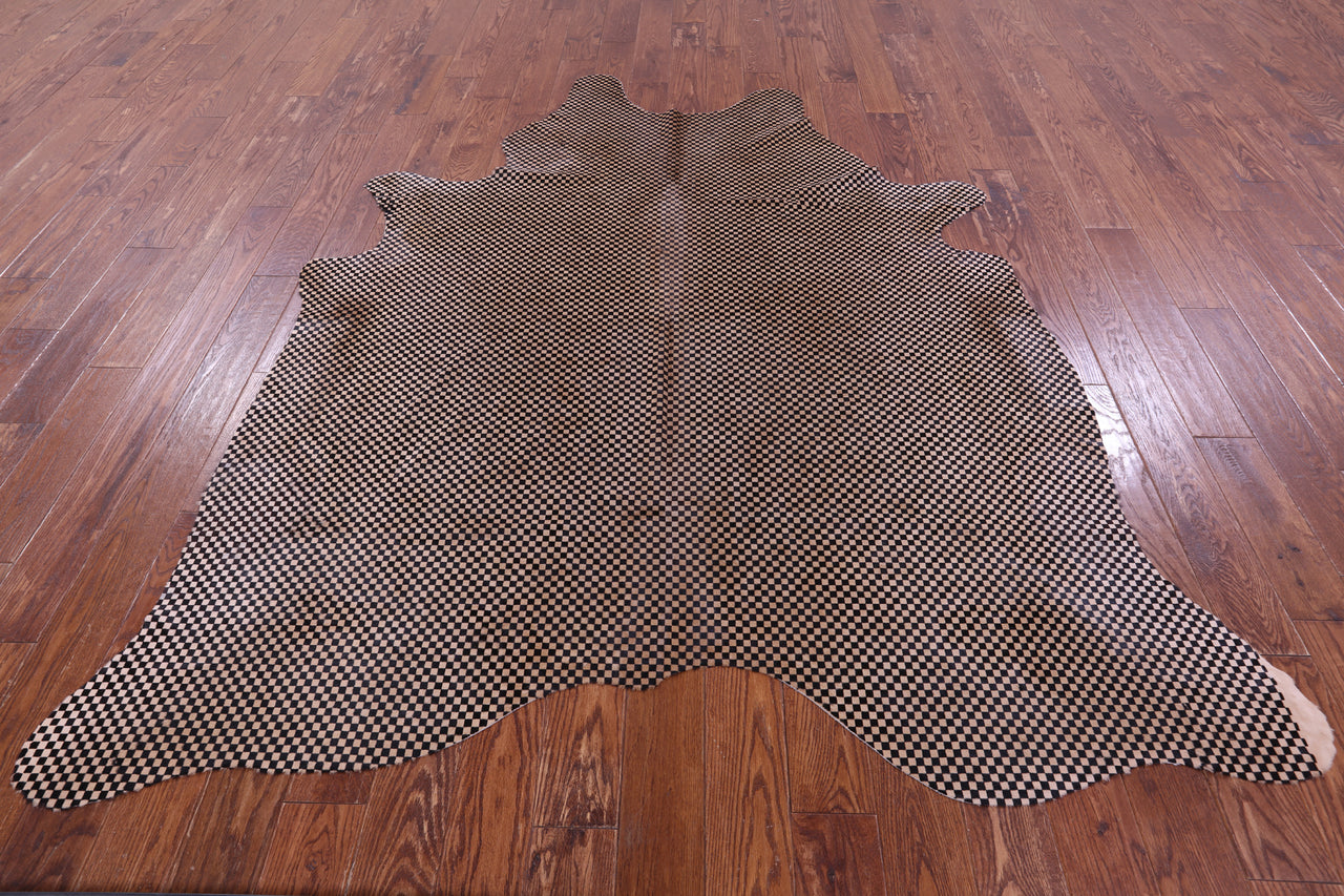 Printed Natural Cowhide Rug - XX-Large 7' 11"H x 6' 9"W
