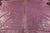 Gold Metallic Natural Pink Dyed Cowhide Rug - X-Large 7' 0"H x 6' 6"W