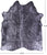 Silver Metallic Natural Cowhide Rug - X-Large 7' 5"H x 6' 5"W