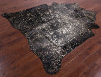 Thumbnail for Gold Metallic Natural Cowhide Rug - XX-Large 8' 0