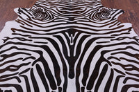 Thumbnail for Zebra Animal Print Natural Cowhide Rug - XX-Large 8' 3