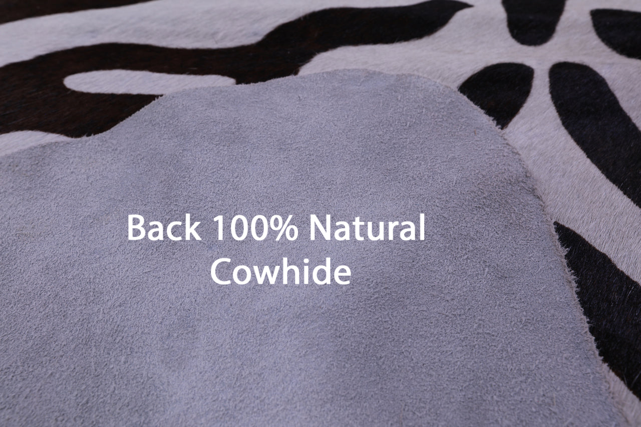 Zebra Animal Print Natural Cowhide Rug - XX-Large 8' 3"H x 7' 0"W