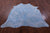 Blue Metallic Natural Cowhide Rug - X-Large 7' 1"H x 6' 7"W