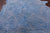 Blue Metallic Natural Cowhide Rug - X-Large 7' 1"H x 6' 7"W