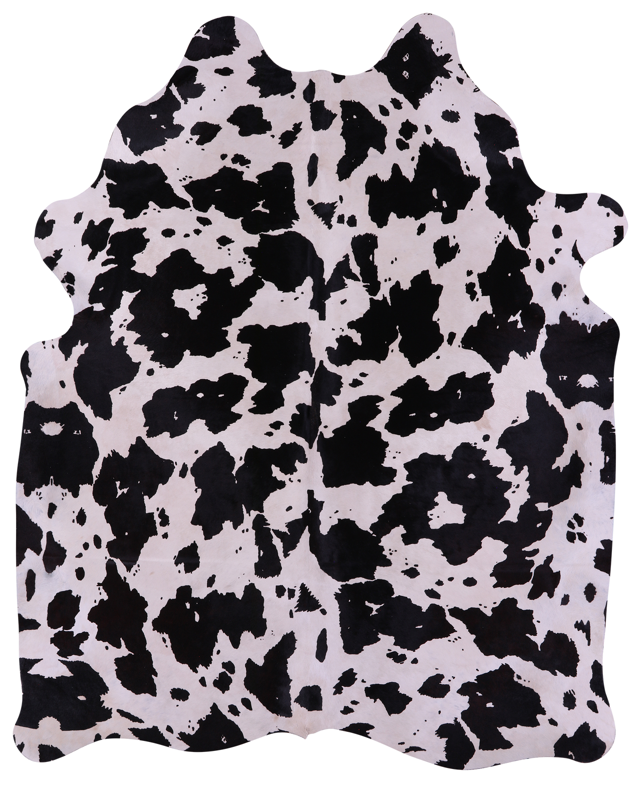 Horse Animal Print Natural Cowhide Rug - X-Large 7' 7"H x 6' 3"W