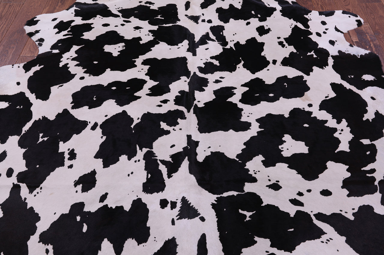 Horse Animal Print Natural Cowhide Rug - X-Large 7' 7"H x 6' 3"W
