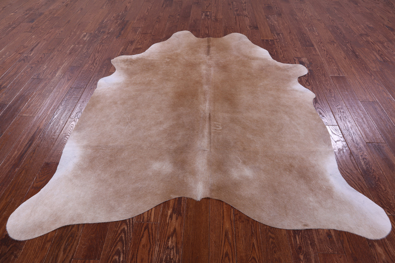 Light Brown Natural Cowhide Rug - X-Large 7' 3"H x 6' 4"W