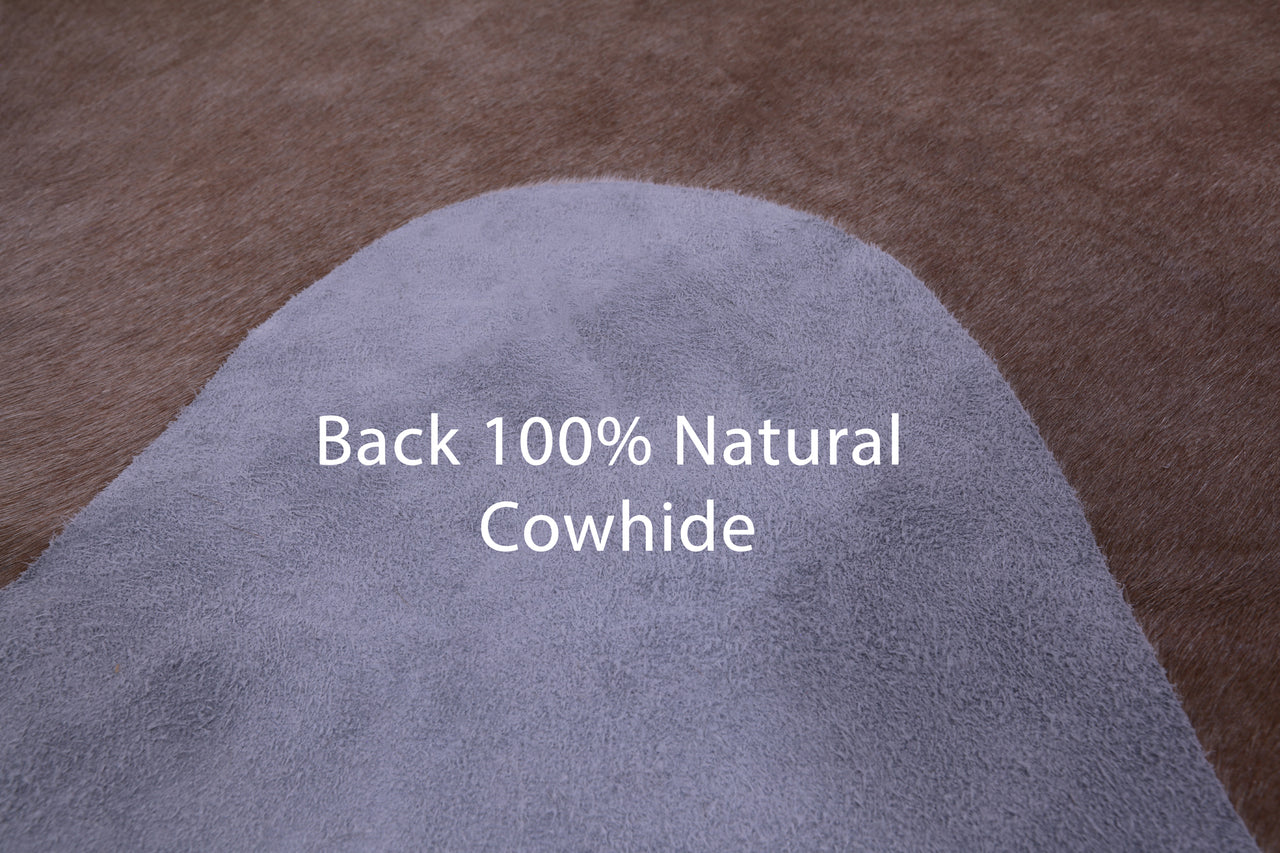 Light Brown Natural Cowhide Rug - X-Large 7' 3"H x 6' 4"W