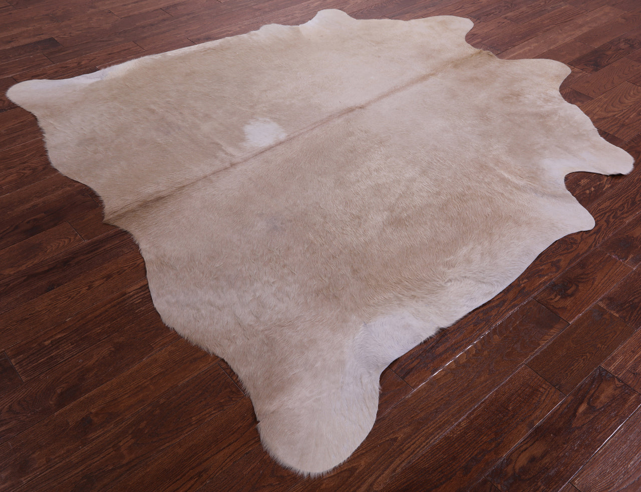 Beige Natural Cowhide Rug - X-Large 7' 0"H x 7' 0"W