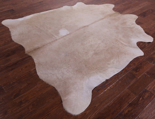 Beige Natural Cowhide Rug - X-Large 7' 0