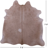 Thumbnail for Beige Natural Cowhide Rug - X-Large 7' 0