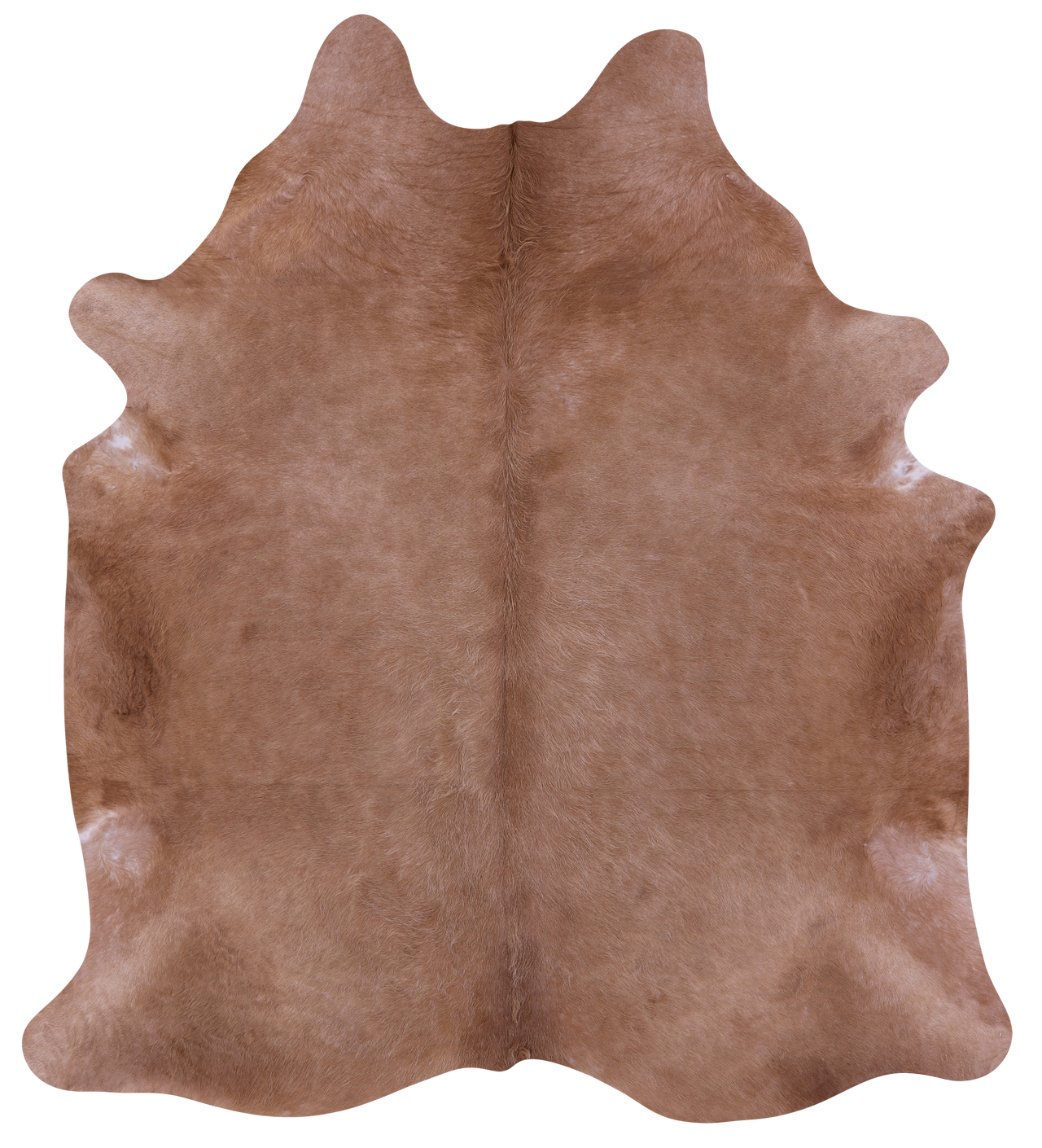Light Brown Natural Cowhide Rug - X-Large 7' 7"H x 6' 8"W