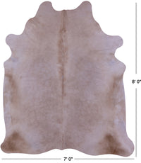 Thumbnail for Beige Natural Cowhide Rug - XX-Large 8' 0