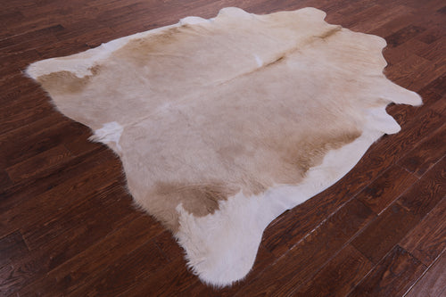 Beige Natural Cowhide Rug - X-Large 7' 3