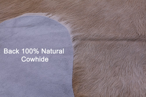 Beige Natural Cowhide Rug - X-Large 7' 3