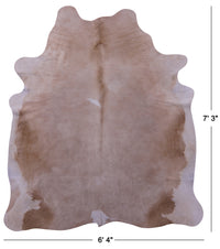 Thumbnail for Beige Natural Cowhide Rug - X-Large 7' 3