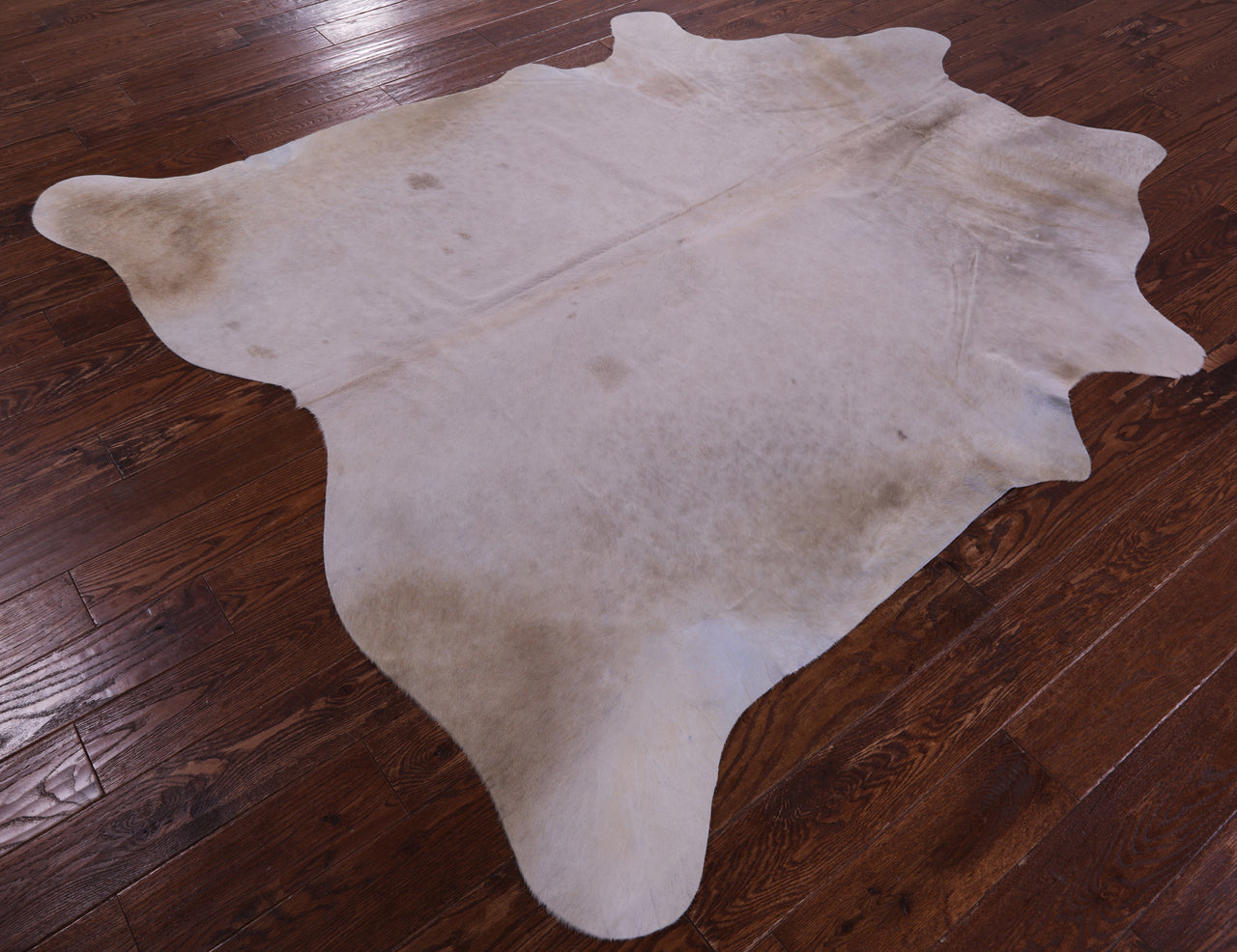 Beige Natural Cowhide Rug - X-Large 7' 2"H x 6' 7"W