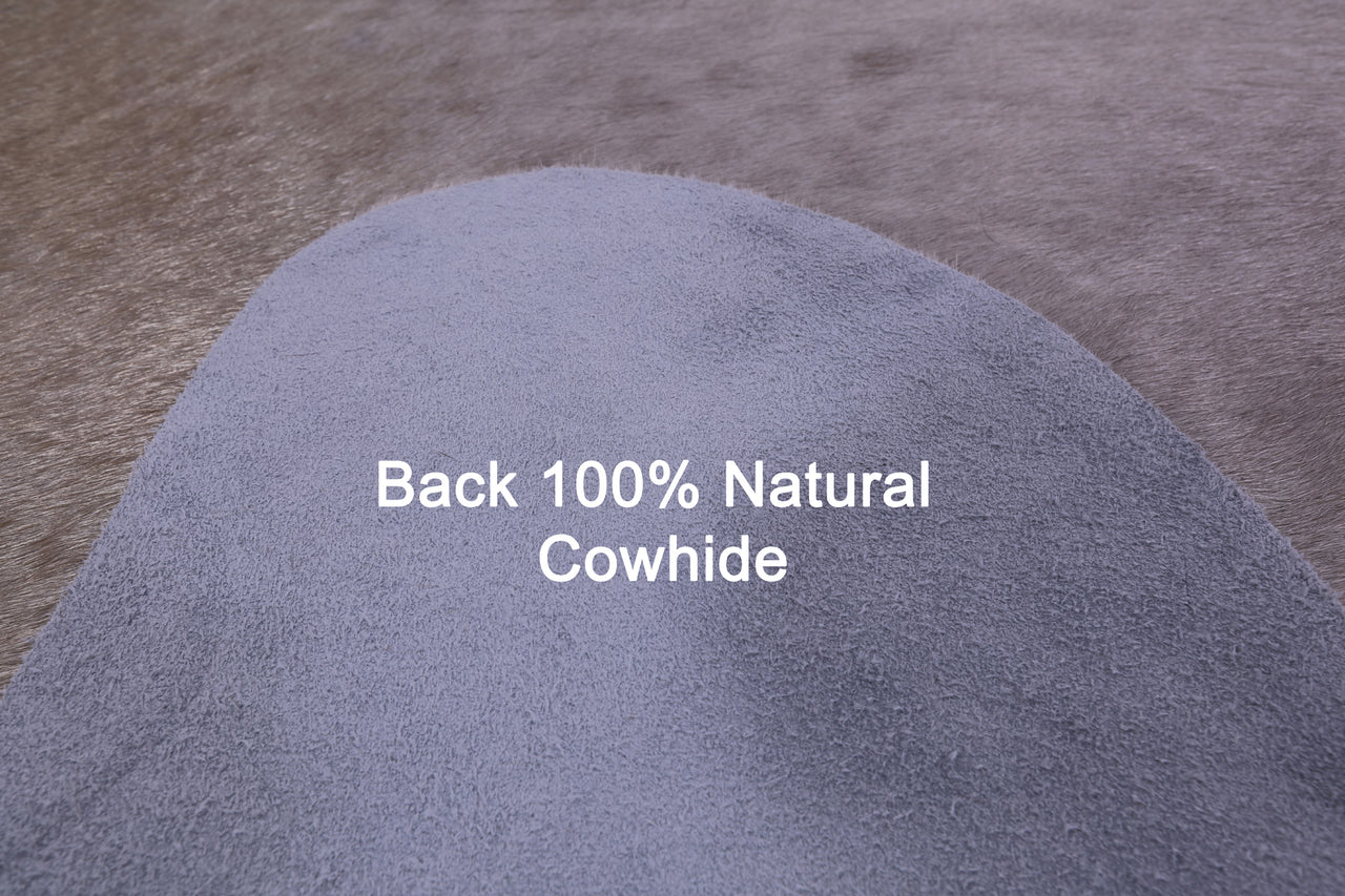 Beige Natural Cowhide Rug - X-Large 7' 2"H x 6' 7"W