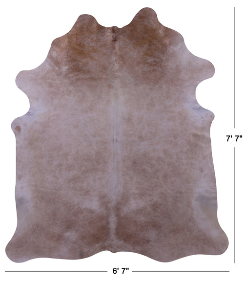 Beige Natural Cowhide Rug - X-Large 7' 7