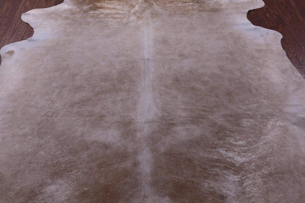 Beige Natural Cowhide Rug - X-Large 7' 7"H x 6' 7"W