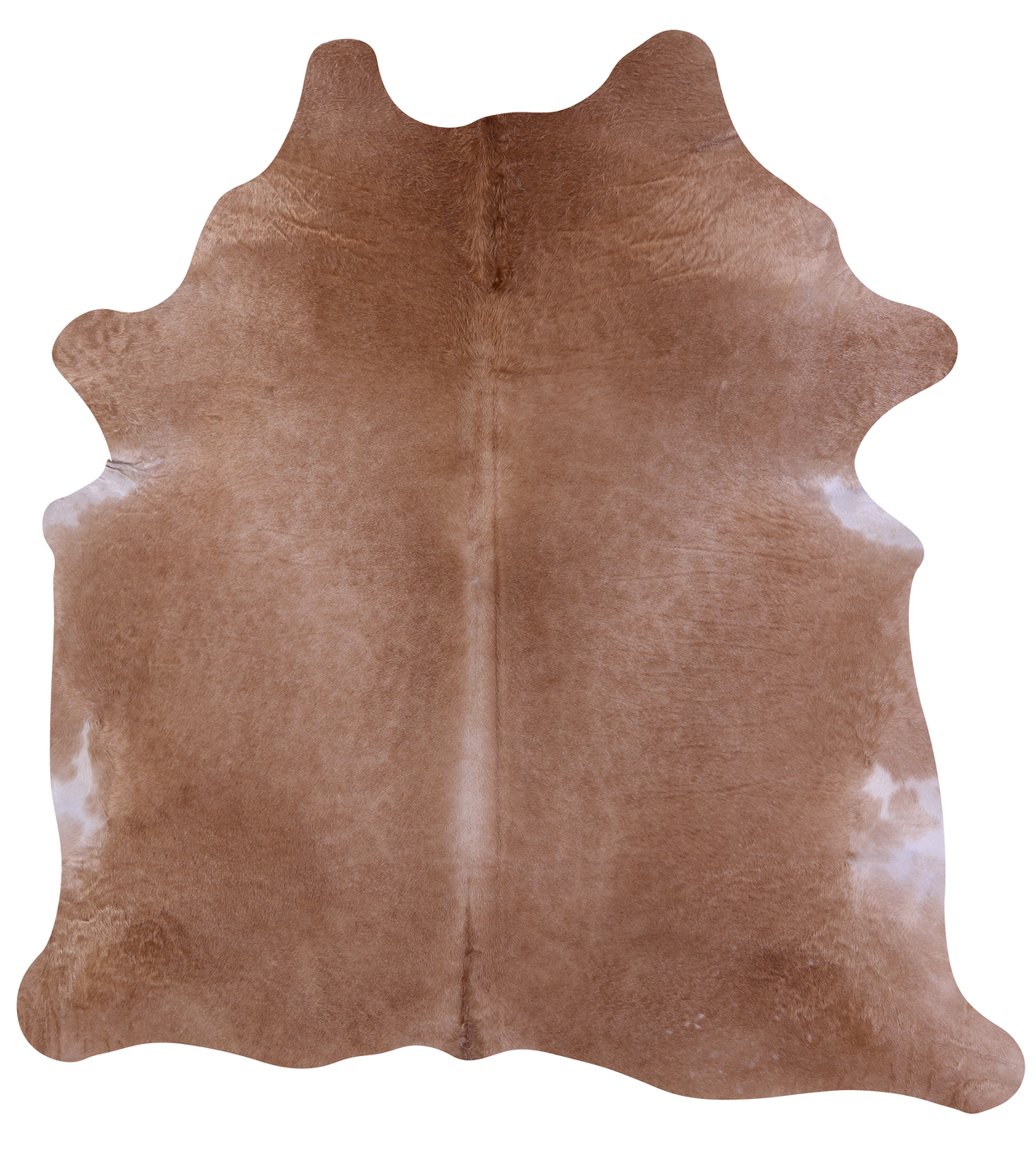 Light Brown Natural Cowhide Rug - X-Large 7' 7"H x 7' 2"W