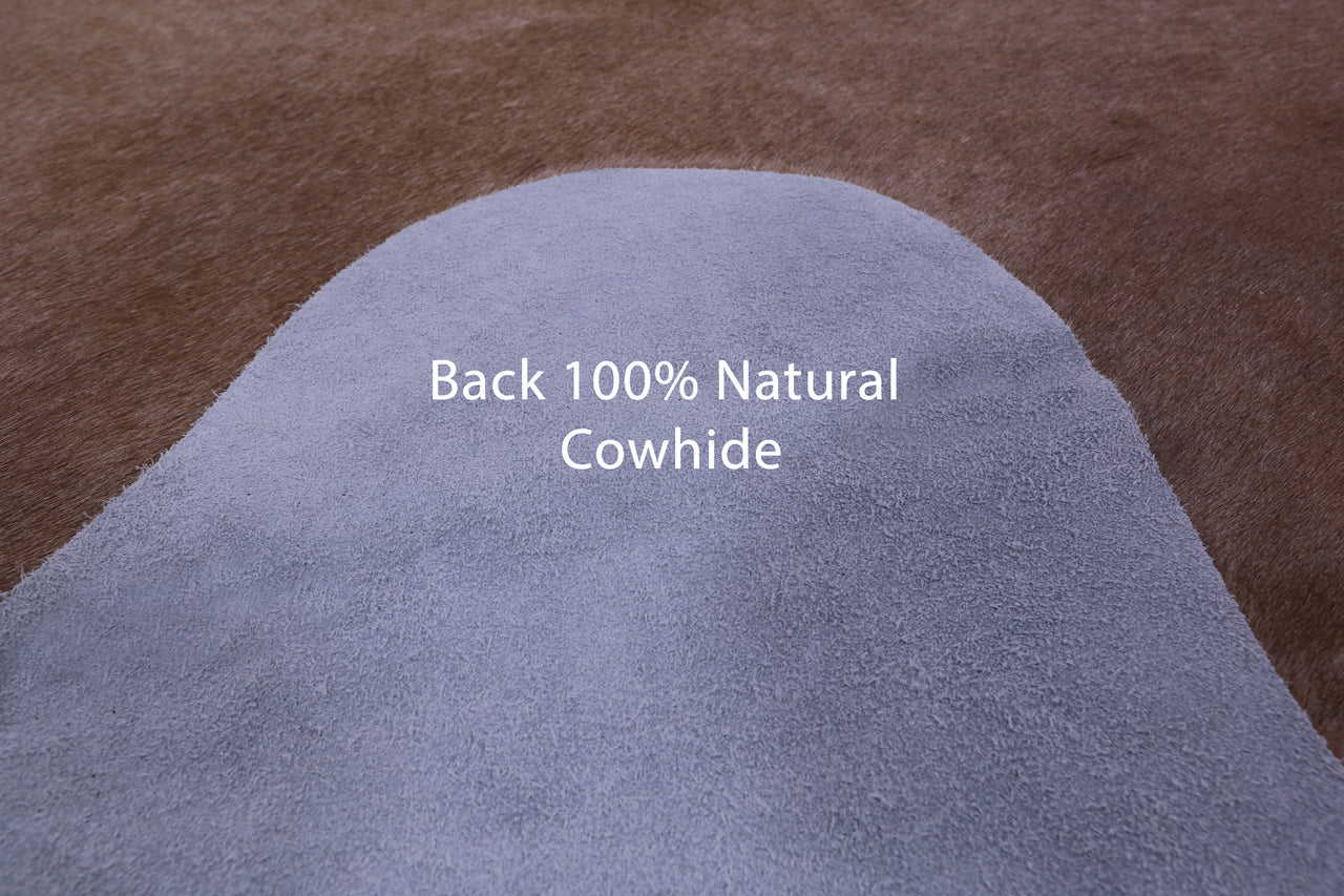 Light Brown Natural Cowhide Rug - XX-Large 7' 9"H x 6' 8"W