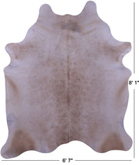Thumbnail for Beige Natural Cowhide Rug - XX-Large 8' 1