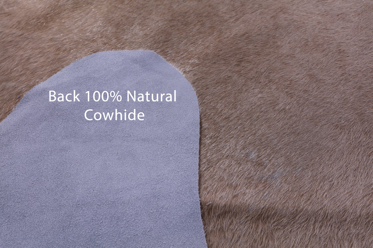 Light Brown Natural Cowhide Rug - XX-Large 8' 2"H x 7' 0"W