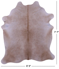 Thumbnail for Light Brown Natural Cowhide Rug - X-Large 7' 7