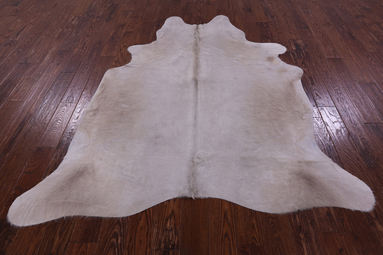Beige Natural Cowhide Rug - X-Large 7' 3"H x 6' 0"W