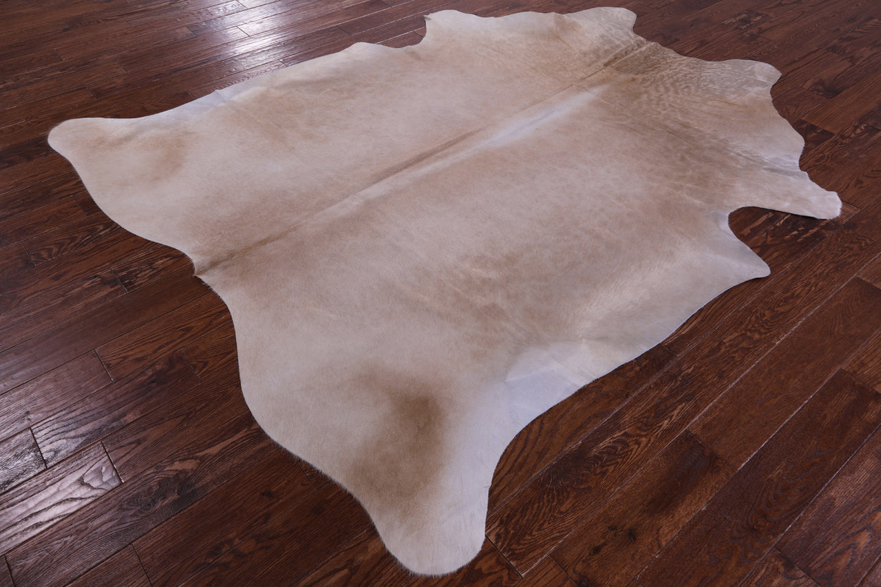 Beige Natural Cowhide Rug - XX-Large 7' 10"H x 6' 6"W