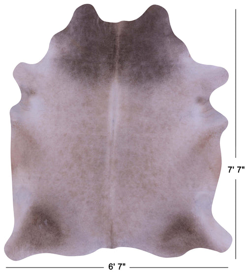 Beige Natural Cowhide Rug - X-Large 7' 7
