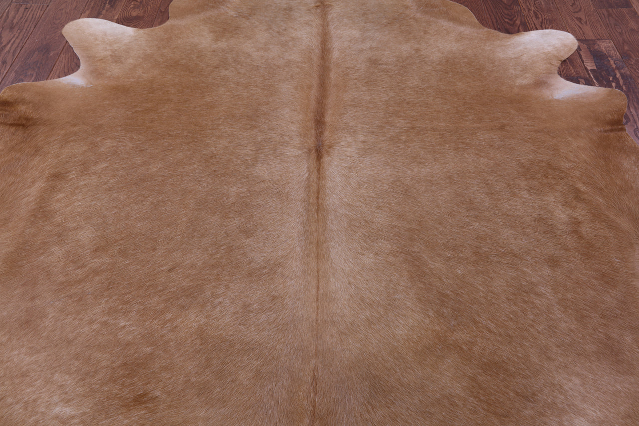 Light Brown Natural Cowhide Rug - XX-Large 8' 0"H x 7' 0"W