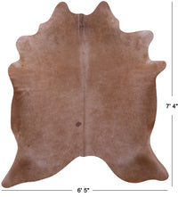 Thumbnail for Light Brown Natural Cowhide Rug - X-Large 7' 4