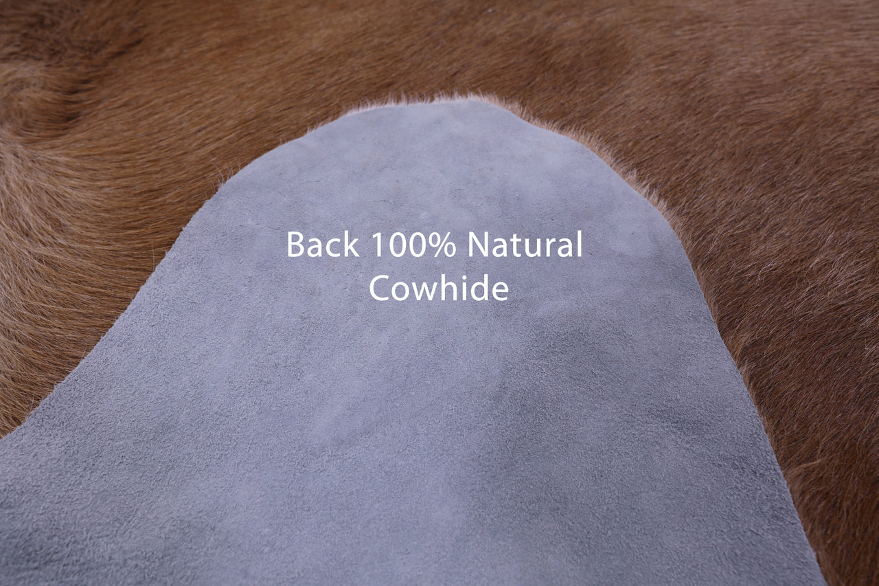 Light Brown Natural Cowhide Rug - XX-Large 8' 3"H x 7' 0"W