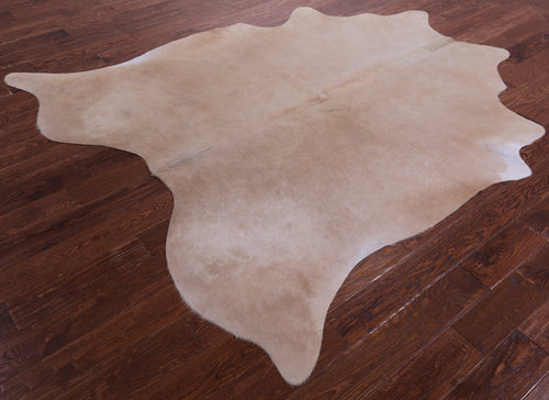 Beige Natural Cowhide Rug - X-Large 7' 7