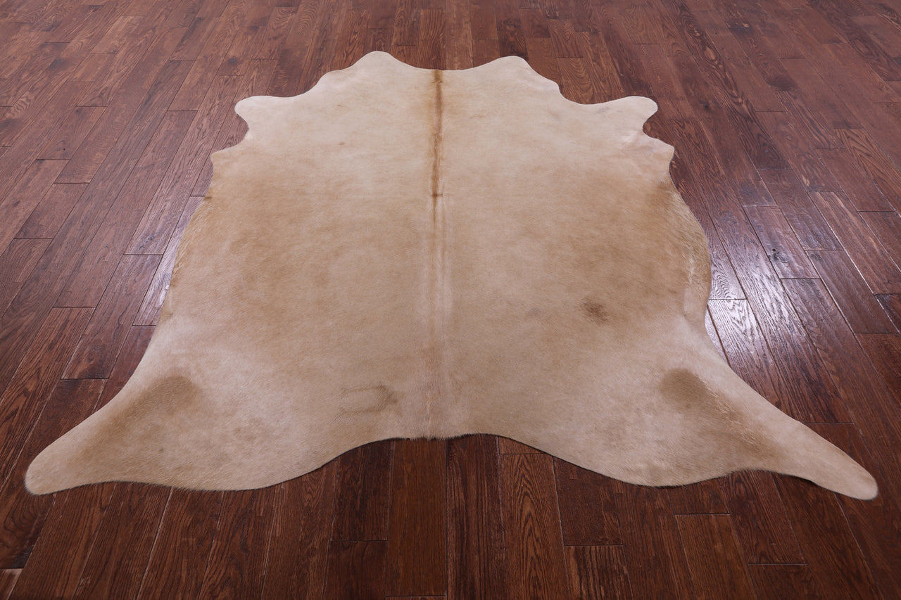 Beige Natural Cowhide Rug - X-Large 7' 0"H x 6' 6"W